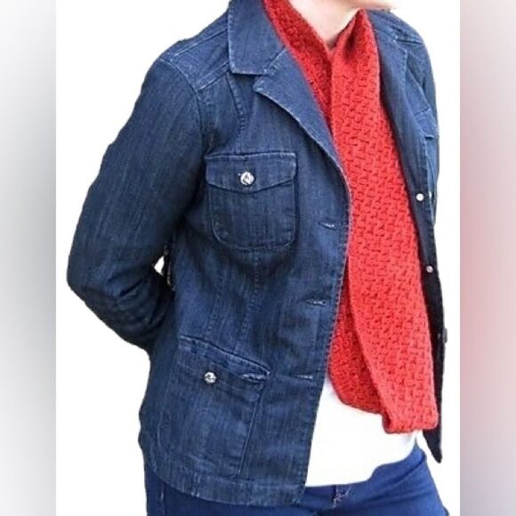 Dana Bachman Jean jacket Size 16 - Picture 1 of 5
